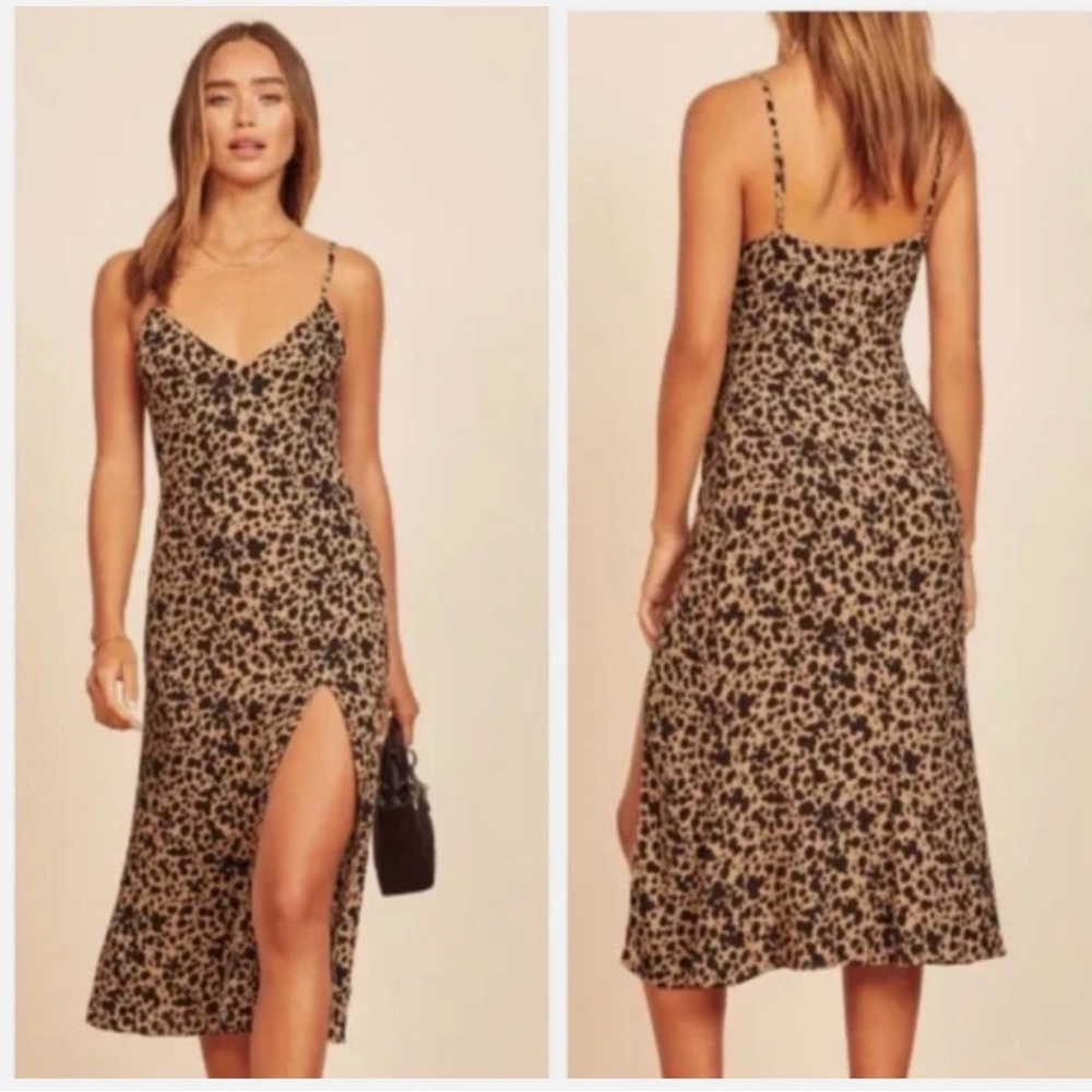 Reformation Crimini Dress – Havana Leopard Print